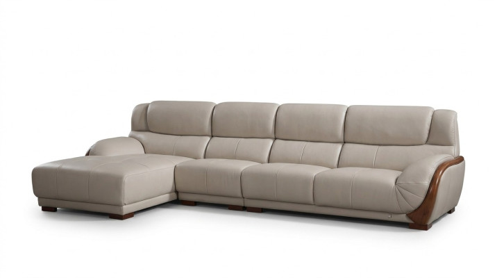 Narożnik Sofa Skóra Podkładka Siedziba Narożnik Sofa Ustawić Living Pokój Krajobraz