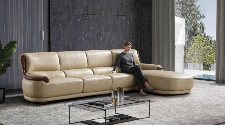 Narożnik Sofa Kanapa Designer Podkładka Siedziba Narożnik Skóra Couchen Ustawić Wohn