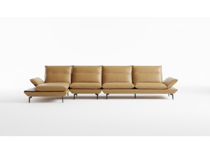 Narożnik Siedziba Sofa Kanapa Designer Podkładka Narożnik Living Landscape Skóra Kanapy