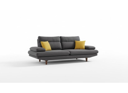 Sofa Designerska Trzyosobowa Kanapa 3 Siedziba Podkładka Skóra Couchen Duże Sofy Włókiennicze Nowość