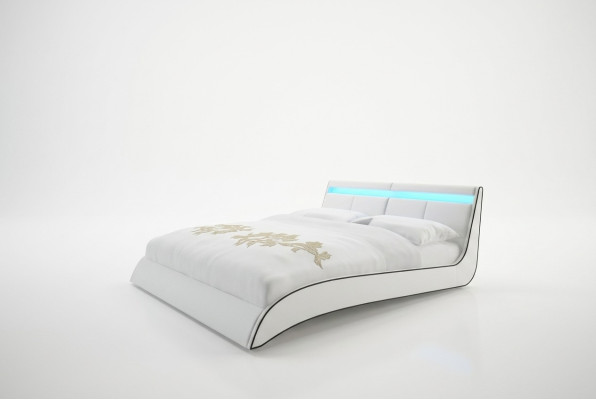 Projekt łóżka Double Małżeństwo Nowoczesny Hotel Rama Sleep Pokój Skóra