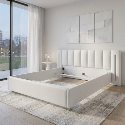 Skóra Design Łóżko Podwójne łóżko Małżeństwo Nowoczesny Hotel Frame Sleep Pokój