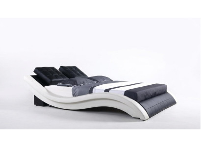 Projekt łóżka Double Hotel Frame Sleep Pokój Skóra Luxury Modern