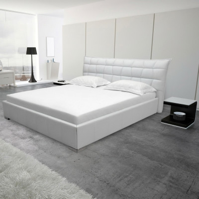 Skóra Design Łóżko Podwójne łóżko Luksusowe Małżeństwo Nowoczesny Hotel Frame Sleep