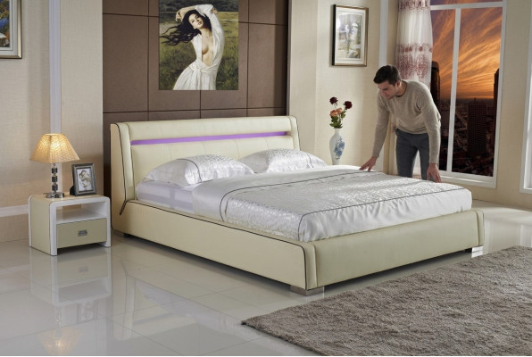 Projekt łóżka Double Luxury Małżeństwo Nowoczesny Hotel Frame Sleep Pokój