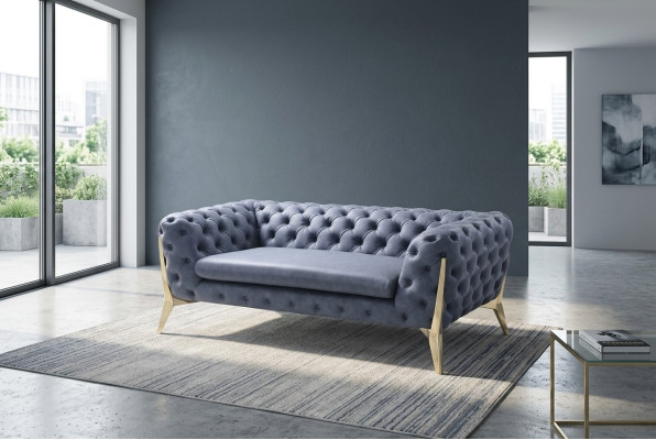 Sofa Chesterfield Couch Podkładka XXL Duży Ustaw Włókienniczy 4+2 designerskie kanapy
