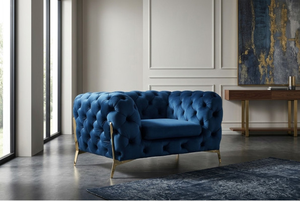 Zestaw Chesterfield 2x Fotel Zestaw wypoczynkowy Chesterfield 1+1 Siedziba Podkładka Fotel
