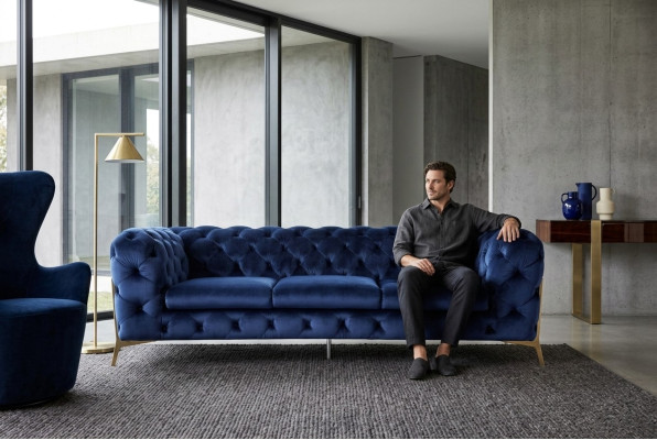 Sofa Kanapa Podkładka XXL Duża Ustawienie designerskie Kanapy Chesterfield Włókienniczy 3+2+2