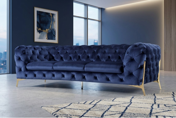 Sofa Kanapa Podkładka XXL Duża Ustawienie designerskie Kanapy Chesterfield Włókienniczy 3+2+2