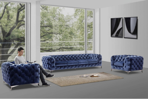 Sofa Chesterfield Couch Podkładka XXL Duża Ustawienie Włókiennicze 4+1+1 designerskie