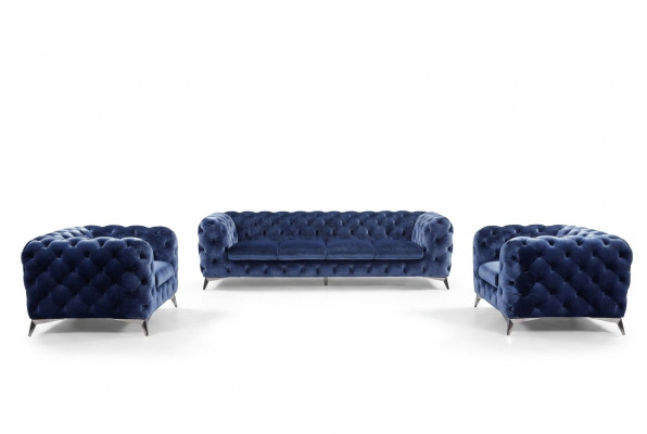 Sofa Chesterfield Couch Podkładka XXL Duży Ustaw Włókienniczy 3+3 designerskie kanapy