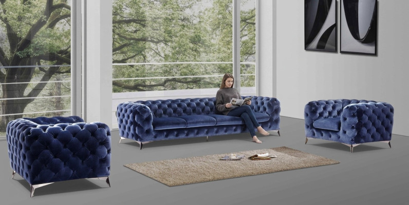 Sofa Chesterfield Couch Podkładka Ustawić Włókienniczy 2+1 designerskie kanapy Nowa XXL Big