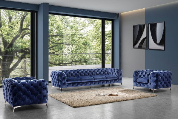 Sofa Chesterfield Couch Podkładka Ustawić Włókienniczy 2+1 designerskie kanapy Nowa XXL Big