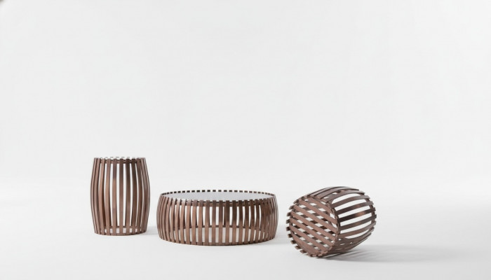 Kanapa Tabela Okrągły stoły Okrągły Sofa Metal Szkło Side Designer