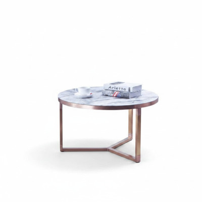 Designerska kanapa Tabela Okrągły stoły Okrągły Sofa Metal Szkło Bok