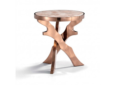 Bok kanapy Tabela Okrągłe stoły Okrągłe Metal Szkło Designer Living Room