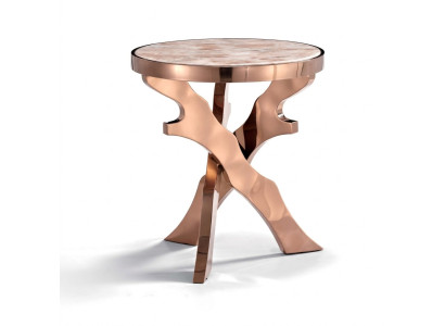 Bok kanapy Tabela Okrągłe stoły Okrągłe Metal Szkło Designer Living Room