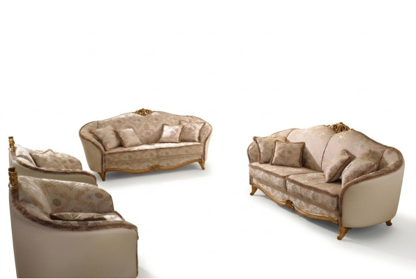 Luksusowa Klasa 3+2+1 Meble Włoskie Zestaw sofowy Sofa Kanapa Nowość