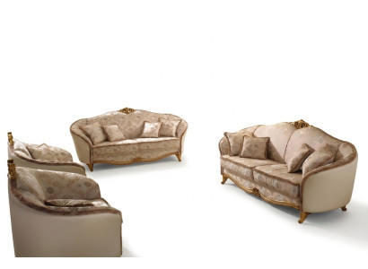 Luksusowa Klasa 3+2+1 Meble Włoskie Zestaw sofowy Sofa Kanapa Nowość