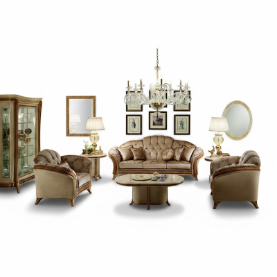 Zestaw sofowy Sofa Kanapa 3+2 Designerskie Meble do Salonu Klasyczny Barokowy