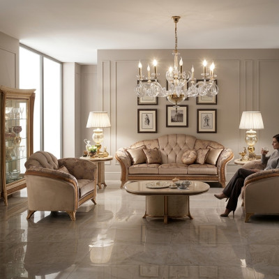 Sofa Kanapa 3 miejsce siedzące (ref. 2+1) Nowość Sofy 2er Designer Meble Classic