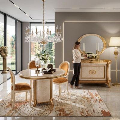 arredoclassic™ Luxury Class Meble jadalnia Okrągły Tabela Stół obiadowy