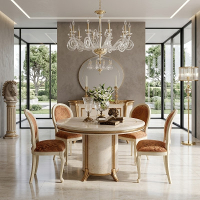 arredoclassic™ Luxury Class Meble jadalnia Okrągły Tabela Stół obiadowy