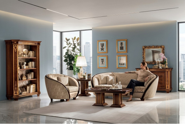 Luksusowy włoski zestaw sofowy Meble Klasy 3+1 Sofa Nowość arredoclassic™