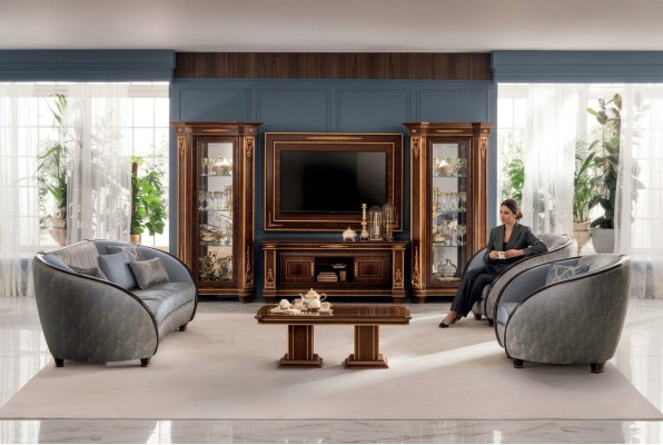 Luksusowa Sofa Kanapa Klasy 3+1+1 Włoskie Meble Nowy Zestaw sofowy arredoclassic™