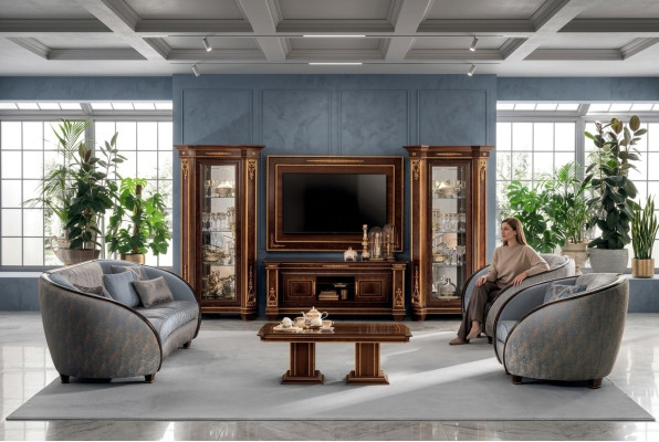 Luksusowy Zestaw sofowy Klasy 3+2 Włoskie Meble Kanapa Sofa arredoclassic™ Nowość