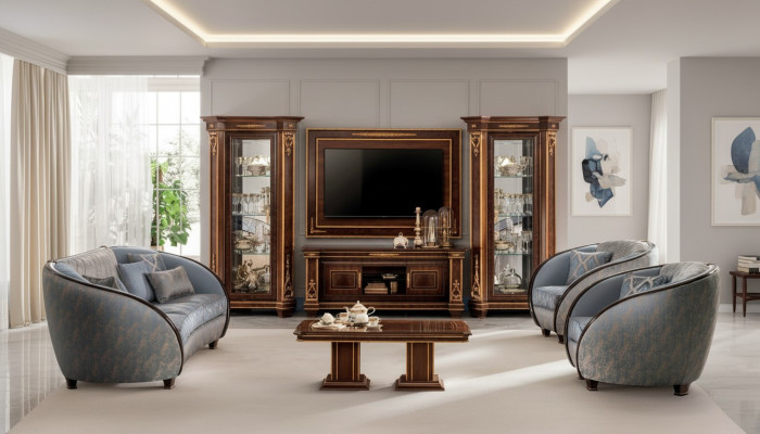 Luksusowy Zestaw sofowy Klasy 3+2 Włoskie Meble Kanapa Sofa arredoclassic™ Nowość