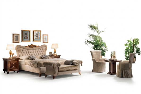 Łóżko Designerskie Meble Sypialnia Barokowy rokoko Art Nouveau Classic