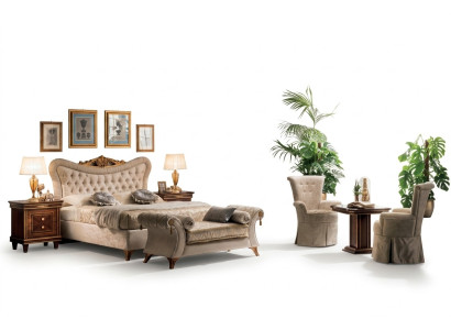 Łóżko Designerskie Meble Sypialnia Barokowy rokoko Art Nouveau Classic
