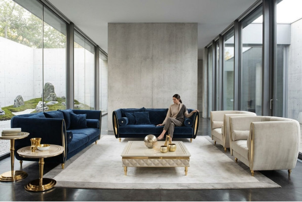 Zestaw sofowy Sofa Kanapa 3+2+1 Salon Designerskie Meble Classic