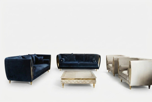 Zestaw sofowy Sofa Kanapa 3+2+1 Salon Designerskie Meble Classic