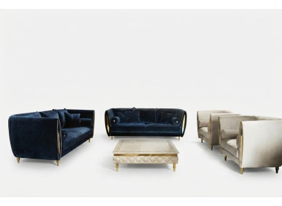 Zestaw sofowy Sofa Kanapa 3+2+1 Salon Designerskie Meble Classic