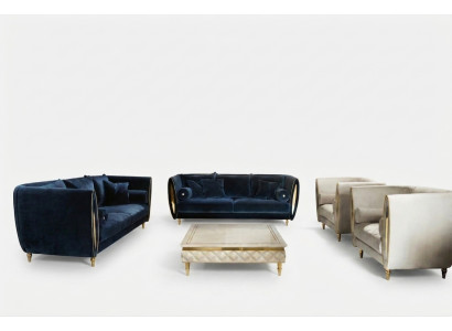 Zestaw sofowy Sofa Kanapa 3+2+1 Salon Designerskie Meble Classic