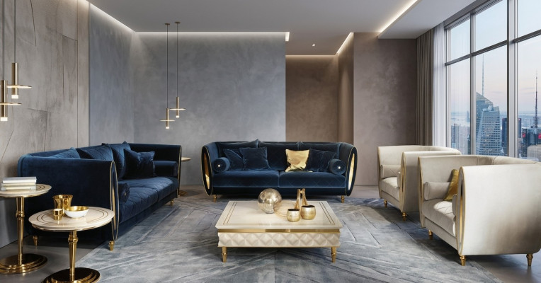 Zestaw sofowy Sofa Kanapa 3+2 Salon Designerskie Meble Classic