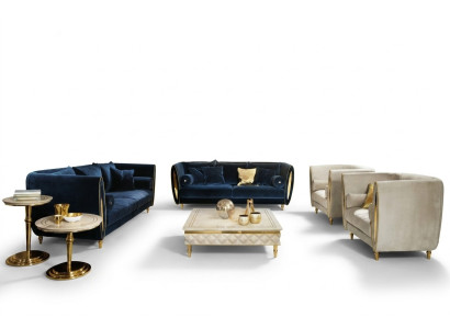 Zestaw sofowy Sofa Kanapa 3+3 Salon Designerskie Meble Barokowe Classic