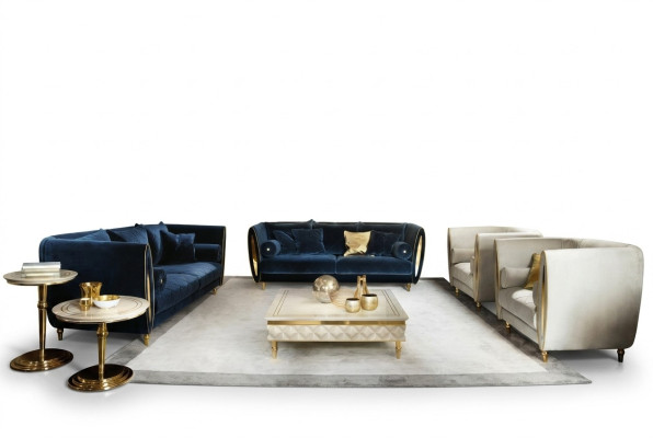Zestaw sofowy Sofa Kanapa 3 miejsce do siedzenia (rez 2+1) Designerskie Meble Classic