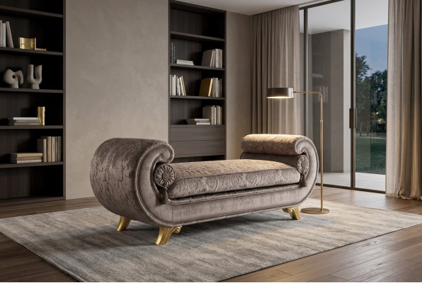 Szezlong Luksusowa Sofa Fotel Klasyczny Barokowy Rokoko Art Nouveau