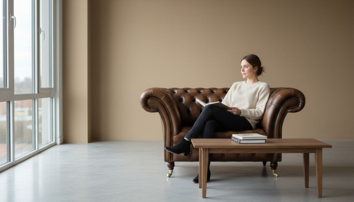 Chesterfield kanapa skórzana 1-osobowa Sofa Fotele kanapy Sofas Design Luksusowa kanapa Sofas Nowa