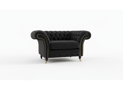 Chesterfield Fotel Do Telewizora Kanapa 1-osobowa Sofa Tkanina Materiał Kanapy Poduszki #5