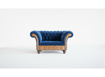 Chesterfield Tekstylne Fotele Obite 1-osobowe Kanapy Design Luksusowe Kanapy Materialowe