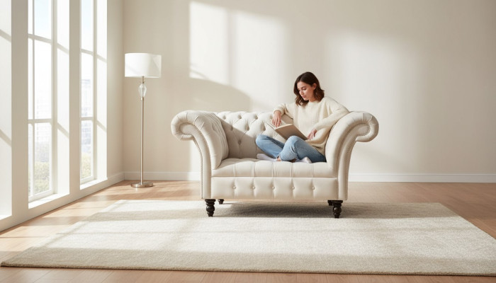 Fotel Chesterfield Kanapa do telewizora Sofa 1-osobowa Tkanina Materiał Tapicerka #4