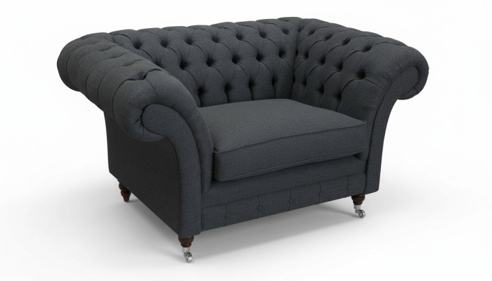 Fotel Chesterfield, kanapa telewizyjna, sofa 1-osobowa, tkanina, tkaniny obiciowe #2.