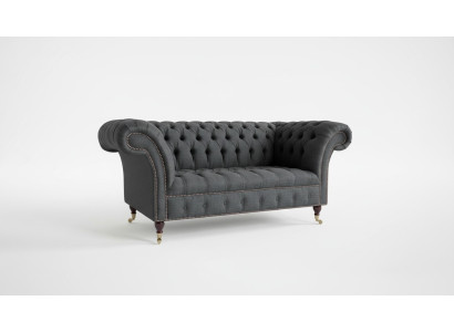 Chesterfield Tkanina Sofa 2-osobowa Sofa luksusowa Kanapy tapicerowane Projekty Kanapy Tkaninowe