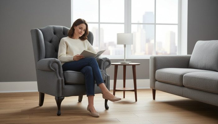 Projekt Chesterfield Design Luksusowe sofy materiałowe Fotel z tkaniny 1-osobowa sofa Tapicerka