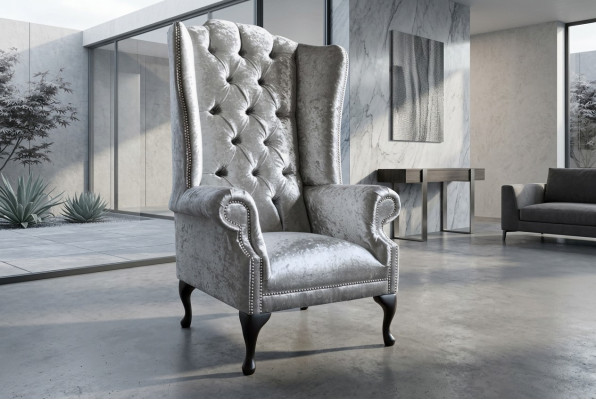 Chesterfield Design Sofa Fotel Kanapa Luksusowy Tekstylia Kanapy 1-osobowa #102