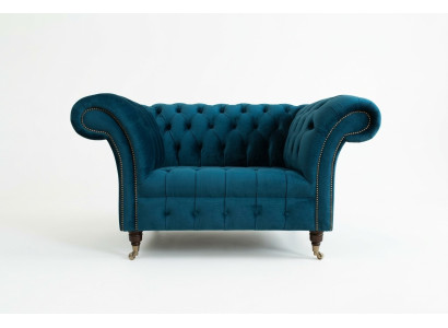 Fotel Chesterfield kanapa telewizyjna 1-osobowa sofa tkanina tkanina tapicerka 131